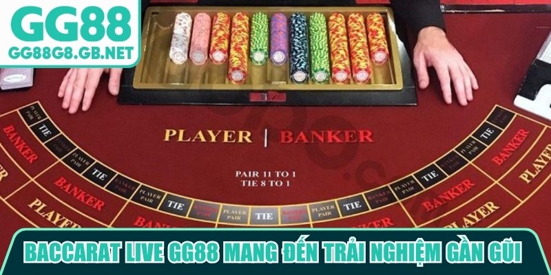 Baccarat live GG88 mang đến trải nghiệm gần gũi nhưng vẫn đảm bảo sự linh hoạt