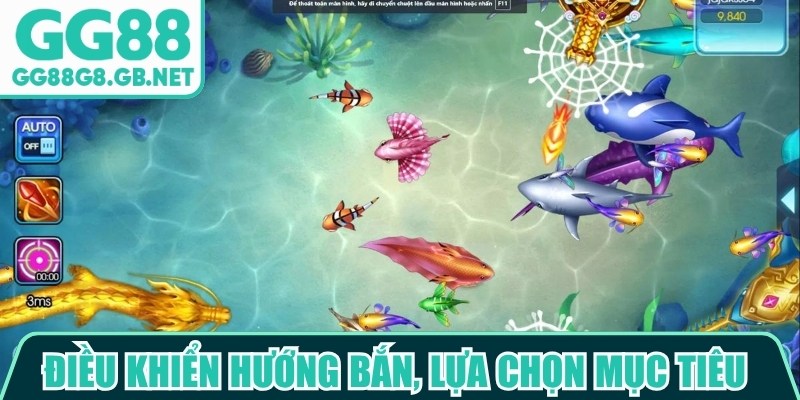 Điều khiển hướng bắn, lựa chọn mục ti&ecirc;u v&agrave; sử dụng đạn hợp l&yacute;