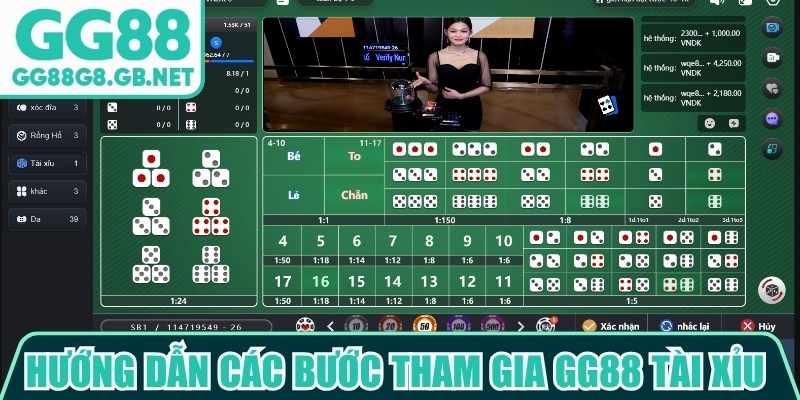 Hướng dẫn các bước tham gia GG88 tài xỉu chi tiết cho thành viên