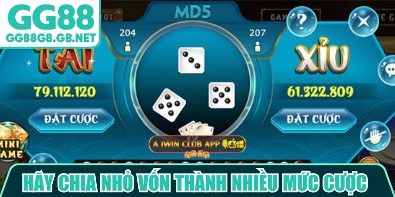 Hãy chia nhỏ vốn thành nhiều mức cược phù hợp với kế hoạch đã đặt ra