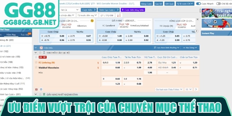 Ưu điểm vượt trội của chuyên mục thể thao hấp dẫn nhiều người chơi