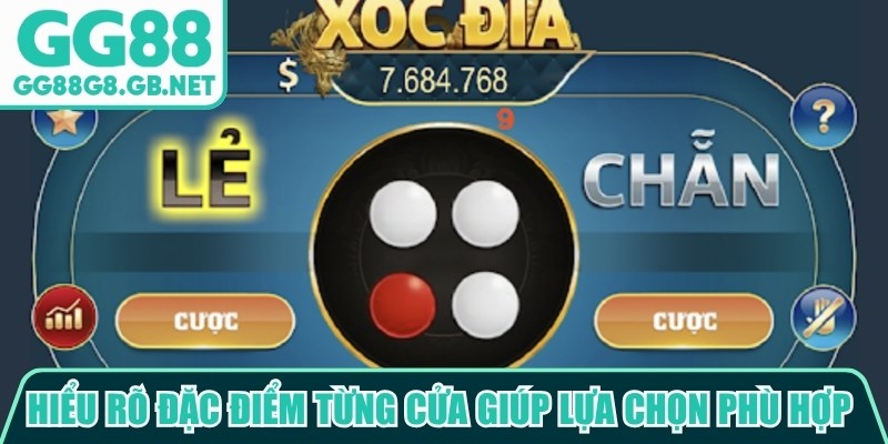 Hiểu rõ đặc điểm từng cửa giúp người chơi dễ dàng đưa ra lựa chọn phù hợp hơn